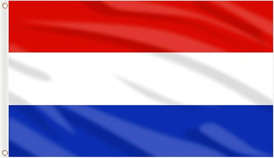 AhfuLife 2 Pcs Netherlands Flag 3x5 Ft, Large Netherlands National Flags for Outside - Double Side with Brass Eyelets for Olympic Party Decorations, Bar Garden Street Decoration Indoor Outdoor