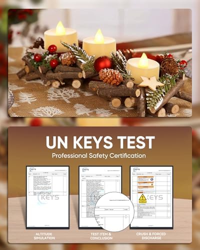 BEICHI 12Pcs Flameless LED Tea Lights with Remote & Timer,White Base,400Hrs - Image 5