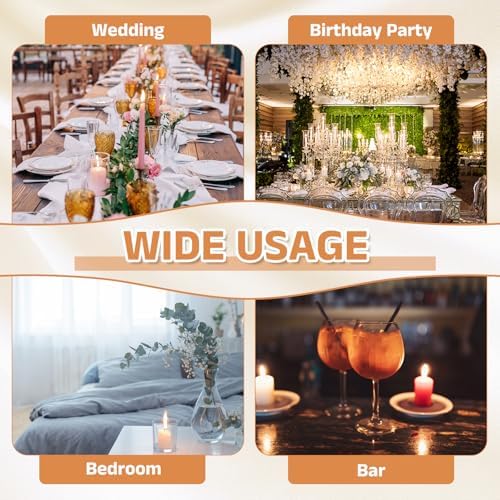 uxcell Hurricane Candle Holder (H:5.9" OD:4"), Pillar Floating Candles Holder Clear Glass Cylinder Flower Vases for Table Centerpiece Wedding Party Home Decoration 2Pcs - Image 5