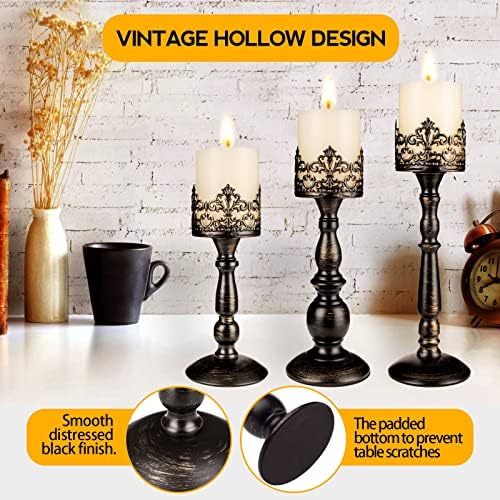 Vintage Candle Holder for Table Centerpiece Gothic Candle Stand Set - Image 2