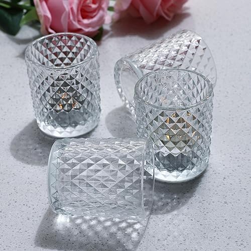 Woho 12Pcs Clear Votive Candle Holders, Tealight Candle Holder for Home Decor, Glass Tea Lights Candle Holder for Birthday Holiday Table - Image 2