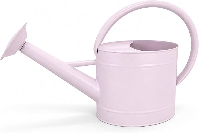 1.3 Gallon Watering Can, Matte Pink Finish, Galvanized, Metal Watering Can with Remove Spout, Perfect Water Can for Plants Indoor & Outdoor