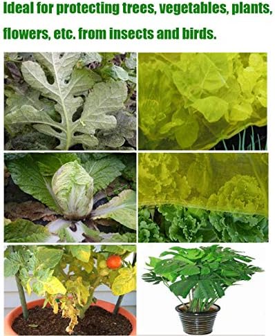 Plant Cover Bags, 4.6X 3.4 Feet Reusable Thicken Encrypted Garden Netting Mesh with Drawstring, Fruit Tree Plant Protect Netting, Plant Cover for Pest, Insect Bird Barrier Netting (2 Pcs) - Image 6
