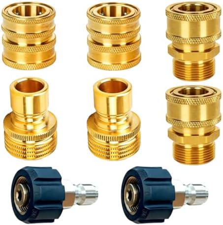 Pressure Washer Adapter Set, Quick Disconnect Kit by FALOSI