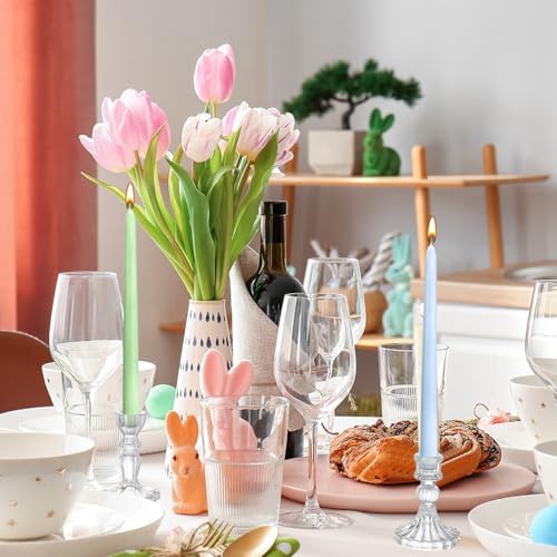 Nuanchu 16 Pcs Pastel Taper Candles, 10 Inch Tapered Smokeless - Image 5