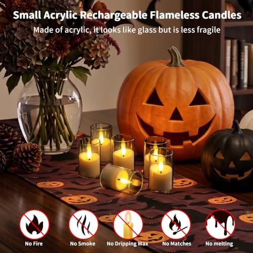Rechargeable Flameless Candles with Timer Remote - Image 5