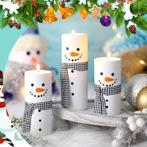 MTLEE 3 Pcs Fall Wood Candle Holders Cute Style, Soy Wax Tea Light - Image 3