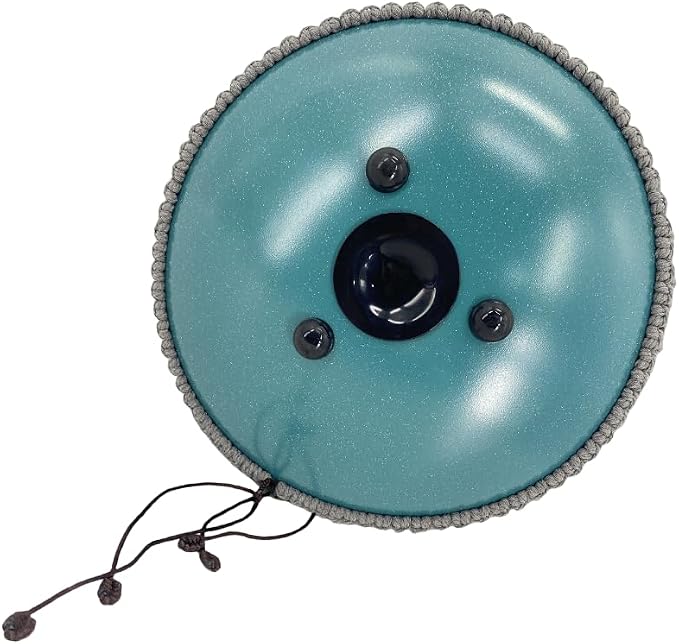13 Inches 15 Notes Steel Tongue Drum,Rain Chime Hand pan with Mallets & Carry Bag Musical Instrument Garden Rain Drum for Adults,Friends