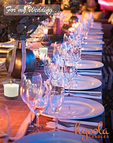 Hyoola Votive Candles - White Votives in Clear Cup - 12 Hour Burn Time Unscented Votive Candles Bulk - Pack of 24 Small Candles in Bulk - Made in Europe - Image 5