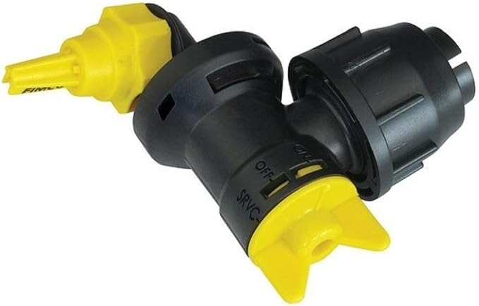 Fimco 7771885 (OEM# 5275122) Wet Boom Polyacetal Left/Right End Nozzle Assembly, 13' Coverage, 1/2" Hose Inlet, Built-In Shut-Off Valves, Built-In Swivel, 3-5/8" x 6-5/8"