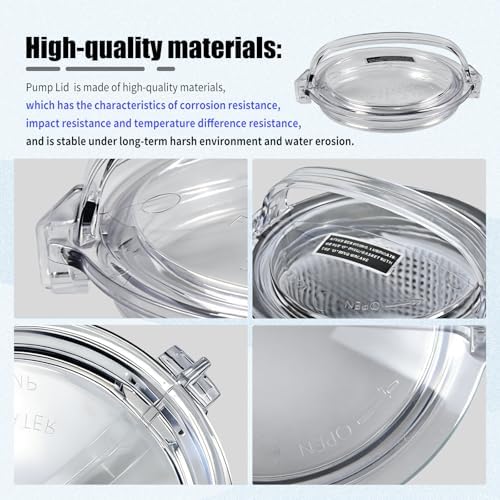SPX1500D2A Pool Pump Lid Compatible with HayWard PowerFlo/LX/II(No O-Ring) | XQK Pool Pump Cover Grade Clear Pool Pump Strainer Cover Replacement parts for the Above Ground Pool filter Pump