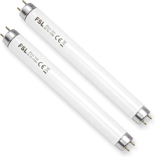 ASPECTEK 20W Bug Zapper Replacement Bulbs - Pack of 2 x 10W, T8 UV Light Tubes for Compatible ASPECTEK 20W Electric Bug Zapper 1-Inch Diameter, 34.5 cm Pin-to-Pin Length