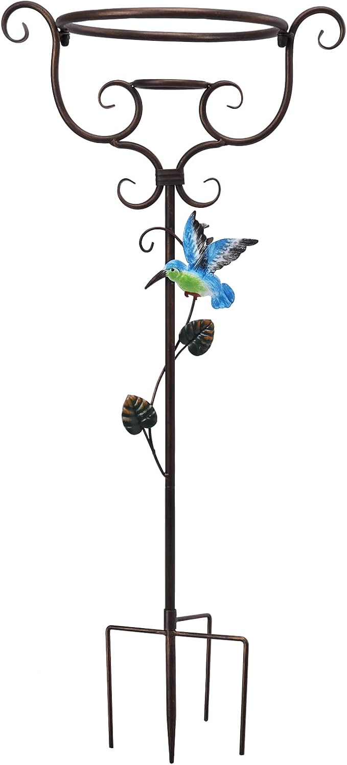 VCUTEKA Gazing Ball Stand, Metal Garden Gazing Globe Stand for 8-10" Balls | 30" H Gazing Balls Stand, Metal Gazing Globe Stand for 8-10 Inch Garden Gazing Globe, Indoor Outdoor Décor Accessories