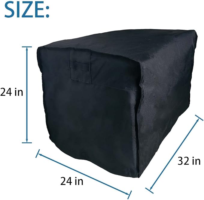 Waterproof Generator Cover 32 x 24 x 24 inch, for Most Generators 5000-10000 Watt, Heavy Duty Thicken 600D Polyester,Weather and UV Resistant