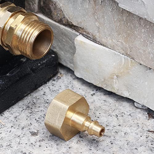 RV Winterize Sprinkler Systems Blowout Plug Quick Connect Air Compressor 1/4" Adapter | Fits Garden Hose 3/4" Threading Water Blowout Adapter Fitting for RV, Camper and Sprinkler Systems - Image 5