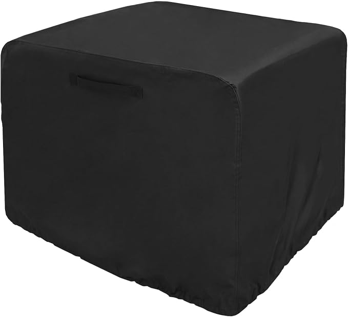 Waterproof Universal Generator Cover for Most Generators 6000-11000 Watt, Heavy Duty Thicken 600D Polyester,Weather and UV Resistant(30 x 30 x 26 inch-Black)