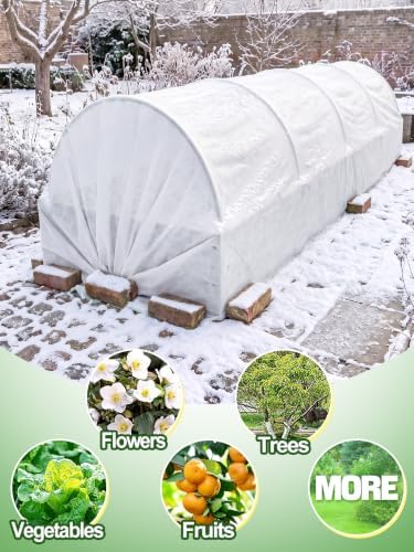 10 x 12 ft Plant Covers Freeze Protection, Easy-Cut Frost Cloth - Image 7
