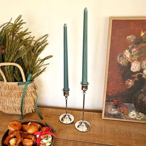 Candlestick Holders Silver, 24 Packs Taper Candle Holder for Candlesticks, Candle Sticks Holder Decor for Home Decor - Image 2