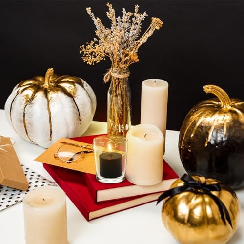 10 Hours Black Votive Candles Bulk, 36 Packs Small Unscented 1.5 Inch Diameter Wax Candles for Halloween Wedding, Party, Holiday & Home Decoration - Image 5