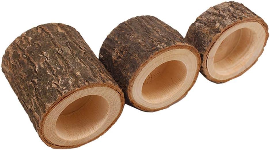 Yikko Tea Light Candle Holders, Personalized Wooden Votive Tealight Holders for Wedding Centerpieces for Table, Valentine's Day |Christmas Party |Home Decoration (Set of 12 (0.98", 1.65", 2.75")) - Image 3