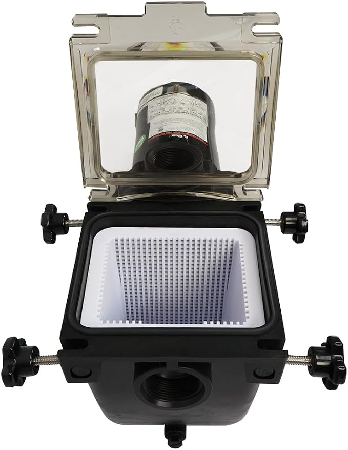 Rx Clear Super Hi-Flow 1-1/2 HP In-Ground Pool Pump | 48 Frame Motor | 115/230 Volts | See-through Strainer Lid | High Efficiency