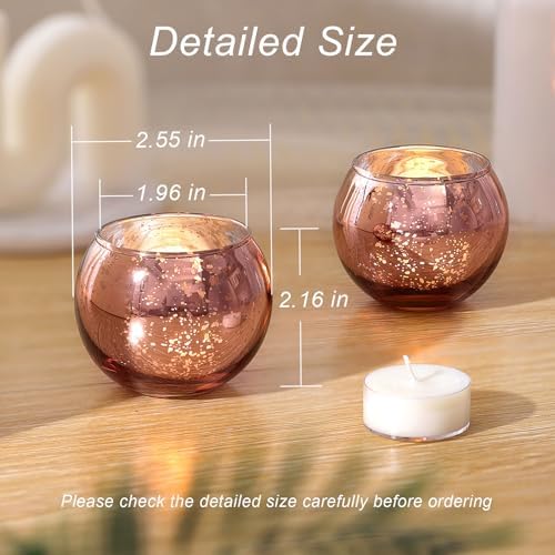 12 Pcs Rose Gold Candle Holders-Rose Gold centerpieces for Birthday Party, Wedding, Bridal Shower, Sweet 16. Mother's Day Brunch Table Decorations - Image 2