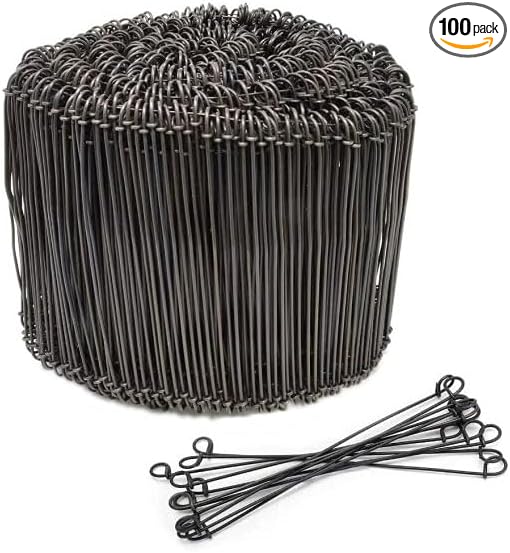 CCTI Rebar Tie Wire - 16 Gauge 6 Inch Black Soft Annealed Double Loop Bar Tie - 1000 Pack