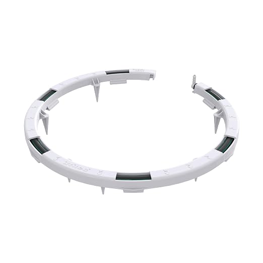 60 Pack - Premium Hevy Duty Drip Irrigation Watering Ring for 1/8" .125 inch Tubing, Halo, Circle, Great for Greenhouse & Commercial Grower Applications (10" Diameter Ring, 60)