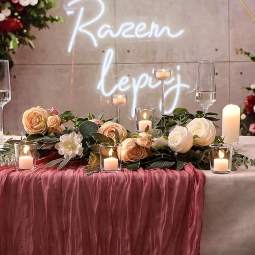 LETINE 72-Pack Votive Candle Holders, Clear Glass Tea Light Candle Holder - Image 4