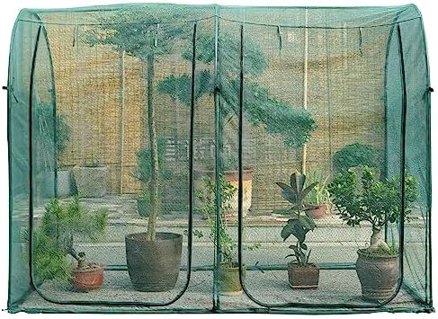 Poray Large Tunnel 8.2'x4' Plant Netting Cover, 6FT Tall Crop Cage Tomato Netting,Pest Guard Cover for Vegetables &Fruits,Durable Gardening Net for Plant and Animal by porayhut