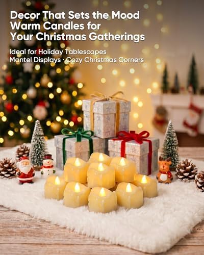 Homemory 24-Pack Remote Flameless LED Battery Tea Light Candles, 400+Hrs - Image 7