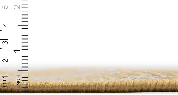 Unique Loom Outdoor Bohemian Collection Area Rug - Anthro (3' 3" x 14' 1" Runner, Yellow/ Ivory)