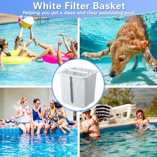 FillTouch 3 Pcs SPx1600M Skimmer Basket Replacement Strainer Basket Compatible with Hayward Super Pump Hayward SP2607x10 SP2615x20XE SP1615x20 Inground Pool Pump, Filter Replace SP1600M(White)