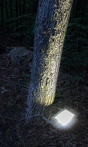 Maxsa 40329 80LM 12 LED Solar-Powered 10 Hour Flood Light, Weatherproof and Dark Sky Compatible, 8.5” x 7.5” x 4.5”, Black