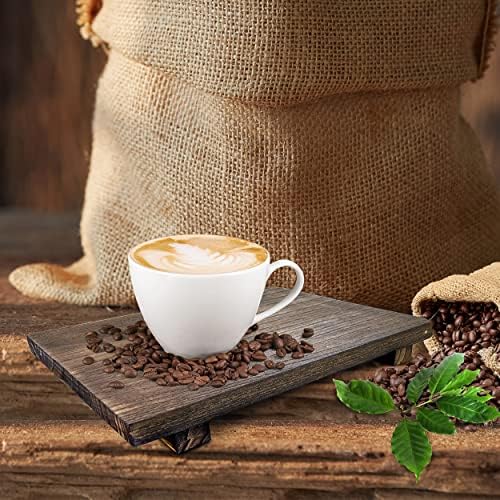 Wood Riser Rustic - Rectangular Pedestal Stand - Brown, 9 x 6 x 1.5 Inch - Image 6