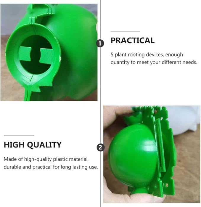 10PCS Propagation Stations Air Layering Pods, Plant Propagation Buddy Reusable Rapid Take Root Plugs Air Layering Propagation Kit Grafting Tool Box Plant Propagation Ball Root Starter