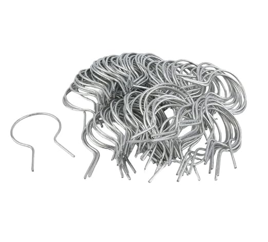 EZ Twist 2" (1 7/8" OD) x 11 Gauge Preformed Galvanized Steel Fence Ties - (100 Pack)