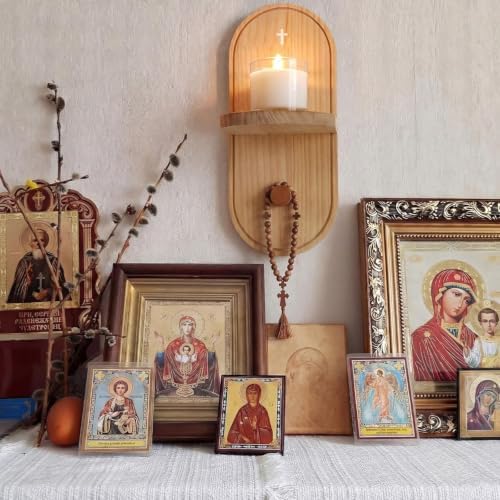 Wooden Wall Candle Holder, 2Pcs, Wall Mounted - Image 4