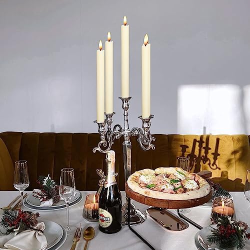 Wondise Real Wax Flameless Taper Candles with Timer - Image 7