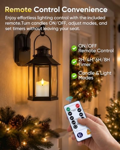 Homemory 6 Pack Rechargeable Tea Light Candles with Remote, 2/4/6/8H Timer - Image 2