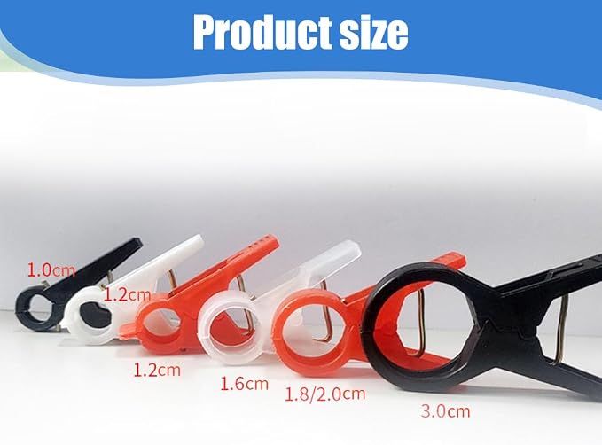 Plant Support Clips Reusable Garden Clips, Secured Plastic Plant Clips for Climbing Plants Outdoor, Plant Fixing Clips Tomato Clips for String Trellis, Vine Clips Trellis Clips (50, Black_30MM)