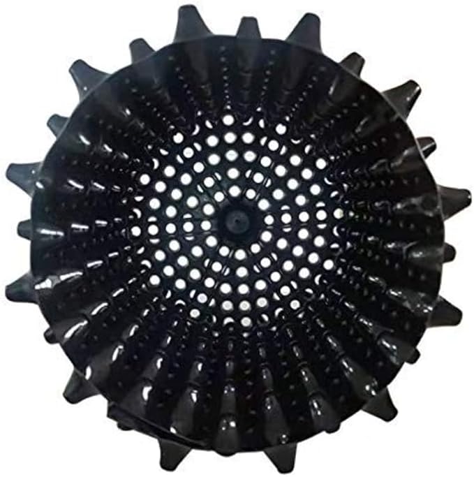 RooTrimmer 5 Gallon Air Pruning Containers, Roots Control Planter New Plastic Nursery Pots Fruit Vegetable Orchard Garden Self-Planting Pots, Size 12"x12", Black, (10P)