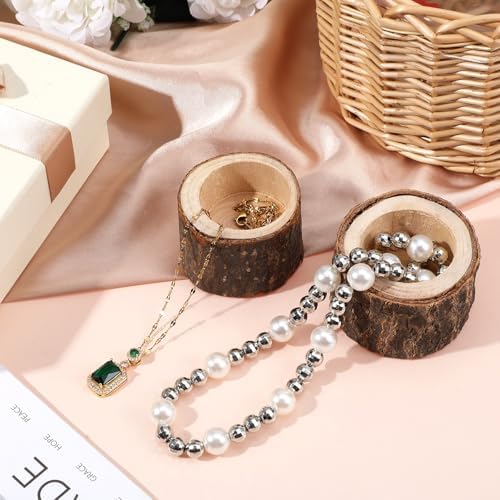 24 Pcs Wooden Tea Light Candle Holders Votive Candle Holders, Rustic Wooden Pillar Candle Stands Vintage Tealight Holders Set Candle Centerpieces for Dining Table Wedding Party, 1.6" H - Image 4