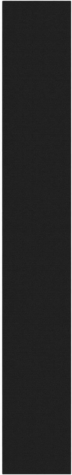 KOZYFLY Black 3x18 Runners Rugs for Hallway, Extra Long Washable Runner Rug, Woven Non Slip Kitchen Runner, Cotton Entryway Rug, Floor Carpet for Entry, Aisle, Hall, Black/Dark Grey