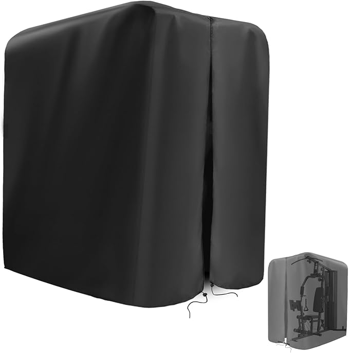 Home Gym Cover for Marcy Multi Gym Set/ Outdoor Workout Equipment | 41.3x68.9x72.8,Waterproof Dustproof Heavy Duty Oxford Fabric,for Weight Machine/Large Gymnastics Bar/Total Gym