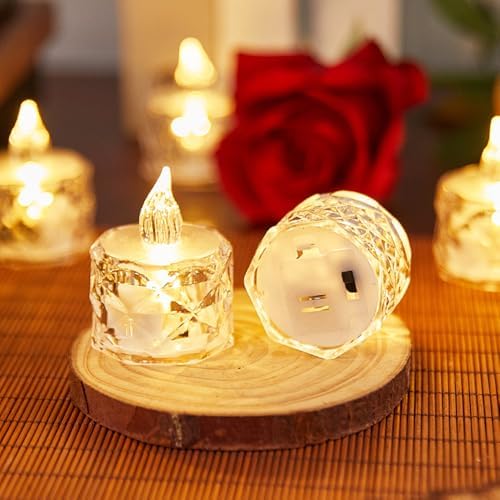 24 Pcs Flameless Votive Candles, Battery Operated by AYMXZT