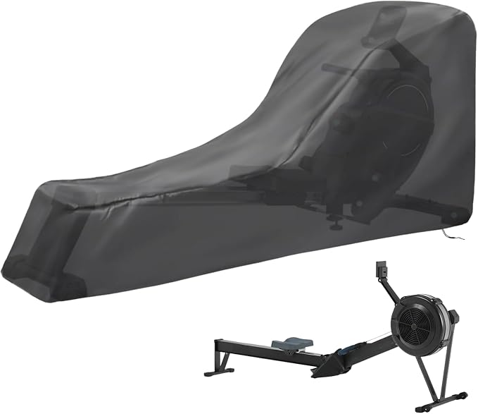 Rowing Machine Cover, Rower Outdoor Cover for Concept 2 Rowing Machine Waterproof Row Machine Cover for Hydrow Rowing Machine, Dustproof Fitness Equipment Protective Cover