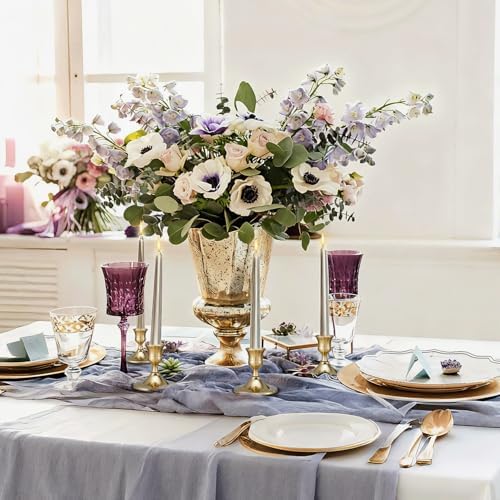 12 Pcs Candle Holders for Candlesticks, Gold Candlestick Holders Set for Table Centerpiece, Vintage Taper Candle Holders, Home Decor, Weddings, Festival and Dining Parties(Gold) - Image 4