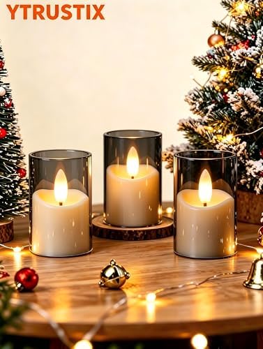 Rechargeable Flameless Candles with Remote Timer - Image 2