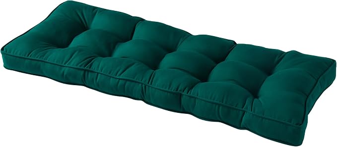 Outdoor 51 x 18-inch Sunbrella Bench Cushion, Canvas Forest